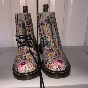 COPY - Floral Dr. Marten boots